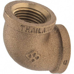 Merit Brass - Class 125, 1/2" Internal Pipe, Brass 90° Street Elbow - FBSPT x FBSPT - Industrial Tool & Supply