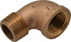 Merit Brass - Class 125, 1" Internal Pipe, Brass 90° Street Elbow - FBSPT x MBSPT - Industrial Tool & Supply