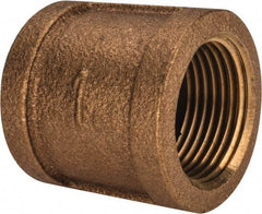 Merit Brass - Class 125, 1" Internal Pipe, Brass Coupling - FBSPT x FBSPT - Industrial Tool & Supply
