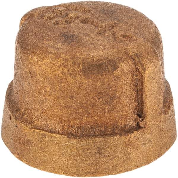 Merit Brass - Class 125, 1/4" Internal Pipe, Brass End Cap - FBSPT - Industrial Tool & Supply