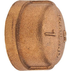 Merit Brass - Class 125, 1" Internal Pipe, Brass End Cap - FBSPT - Industrial Tool & Supply