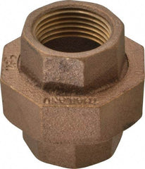 Merit Brass - Class 125, 1" Internal Pipe, Brass Union - FBSPT x FBSPT - Industrial Tool & Supply