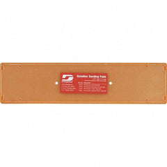 Dynabrade - 11 x 2-3/4" Rectangular Hook Face Backing Pad - File Board Sander Compatible, Screw Attachment, Nonvacuum Pad, 3/8" Thick, Medium Density, Short Nap - Industrial Tool & Supply