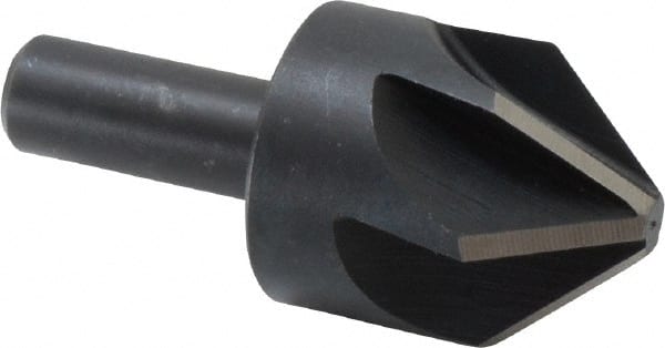 Keo - 1-1/4" Head Diam, 1/2" Shank Diam, 6 Flute 82° High Speed Steel Countersink - Industrial Tool & Supply