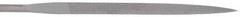 Nicholson - 4" Needle Precision Swiss Pattern Barrette File - Round Handle - Industrial Tool & Supply