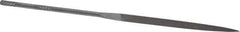 Nicholson - 5-1/2" Needle Precision Swiss Pattern Barrette File - Round Handle - Industrial Tool & Supply