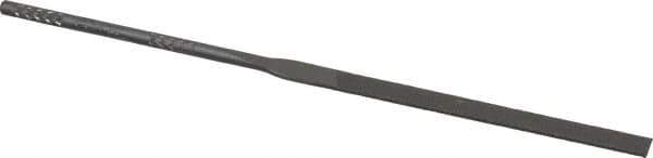 Nicholson - 4" Needle Precision Swiss Pattern Equalling File - Round Handle - Industrial Tool & Supply