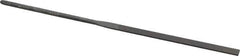 Nicholson - 6-1/4" Needle Precision Swiss Pattern Equalling File - Round Handle - Industrial Tool & Supply