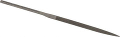 Nicholson - 4" Needle Precision Swiss Pattern Knife File - Round Handle - Industrial Tool & Supply