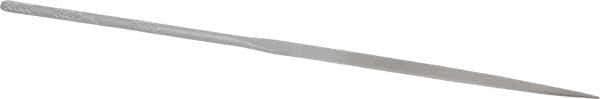 Nicholson - 6-1/4" Needle Precision Swiss Pattern Knife File - Round Handle - Industrial Tool & Supply
