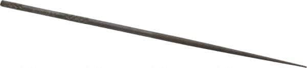 Nicholson - 4" Needle Precision Swiss Pattern Round File - Round Handle - Industrial Tool & Supply
