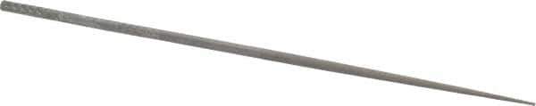 Nicholson - 4" Needle Precision Swiss Pattern Round File - Round Handle - Industrial Tool & Supply