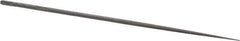 Nicholson - 5-1/2" Needle Precision Swiss Pattern Round File - Round Handle - Industrial Tool & Supply