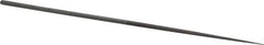 Nicholson - 6-1/4" Needle Precision Swiss Pattern Round File - Round Handle - Industrial Tool & Supply