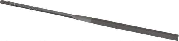 Nicholson - 5-1/2" Needle Precision Swiss Pattern Slitting File - Round Handle - Industrial Tool & Supply