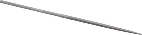 Nicholson - 4" Needle Precision Swiss Pattern Square File - Round Handle - Industrial Tool & Supply