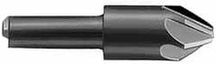 Hertel - 7/8" Head Diam, 1/2" Shank Diam, 6 Flute 100° High Speed Steel Countersink - Industrial Tool & Supply