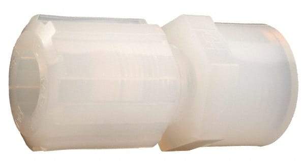 Parker - 1/4" Tube OD, PFA PTFE Plastic Compression Tube Female Straight Adapter - 3/8 NPT Pipe, 300°F Max, Plastic Grip - Industrial Tool & Supply