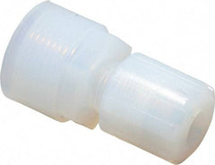 Parker - 3/8" Tube OD, PFA PTFE Plastic Compression Tube Female Straight Adapter - 1/2 NPT Pipe, 300°F Max, Plastic Grip - Industrial Tool & Supply