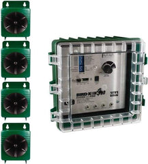 Bird-X - 3,600 Sq Ft Coverage Electronic Animal Repellent - AC Adapter, Targets Pigeons, Crows, Sparrows, Starlings, Grackles, Gulls, Cormorants - Industrial Tool & Supply