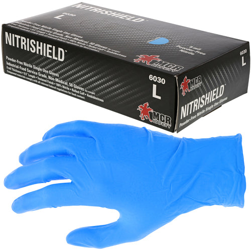 Nitrishield 6030 Powder Free Nitrile Gloves - Size XL - Industrial Tool & Supply