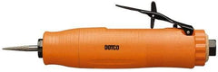 Dotco - 1/4" Collet, Straight Handle, Air Straight Die Grinder - 23,000 RPM, Front Exhaust, 38 CFM, 0.9 hp - Industrial Tool & Supply