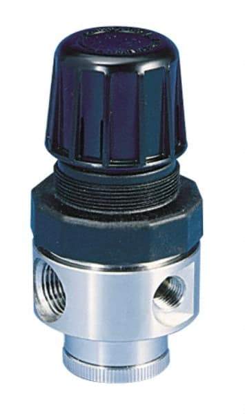 Parker - 1/2 NPT Port, 80 CFM, Stainless Steel Standard Regulator - 0 to 250 psi Range, 300 Max psi Supply Pressure, 1/4" Gauge Port Thread, 2.43" Wide x 4.97" High - Industrial Tool & Supply
