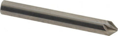 Made in USA - 1/4" Head Diam, 1/4" Shank Diam, 6 Flute 82° Solid Carbide Countersink - Industrial Tool & Supply