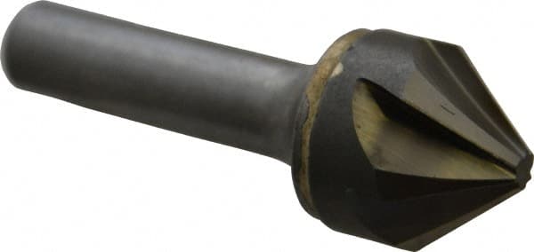 Made in USA - 1" Head Diam, 1/2" Shank Diam, 6 Flute 82° Solid Carbide Countersink - Industrial Tool & Supply