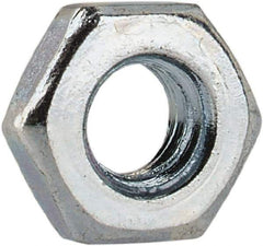 Value Collection - M3x0.50 Steel Right Hand Hex Jam Nut - 5.5mm Across Flats, 1.8mm High, Zinc-Plated Finish - Industrial Tool & Supply