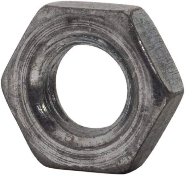 Value Collection - M5x0.80 Steel Right Hand Hex Jam Nut - 8mm Across Flats, 2.7mm High, Zinc-Plated Finish - Industrial Tool & Supply