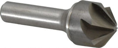 Made in USA - 1" Head Diam, 1/2" Shank Diam, 6 Flute 100° Solid Carbide Countersink - Industrial Tool & Supply