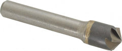 Made in USA - 1/2" Head Diam, 3/8" Shank Diam, 6 Flute 120° Solid Carbide Countersink - Industrial Tool & Supply