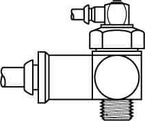 Parker - 1/2 Inlet Brass Hydraulic Control Valve - 1/2 Thread - Industrial Tool & Supply