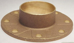 NIBCO - 2-1/2" Pipe, 7" OD, Cast Copper Companion Pipe Flange - 125 psi, C End Connection, 5-1/2" Across Bolt Hole Centers - Industrial Tool & Supply