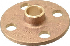 NIBCO - 3/4" Pipe, 3-7/8" OD, Cast Copper Companion Pipe Flange - 125 psi, C End Connection, 2-3/4" Across Bolt Hole Centers - Industrial Tool & Supply