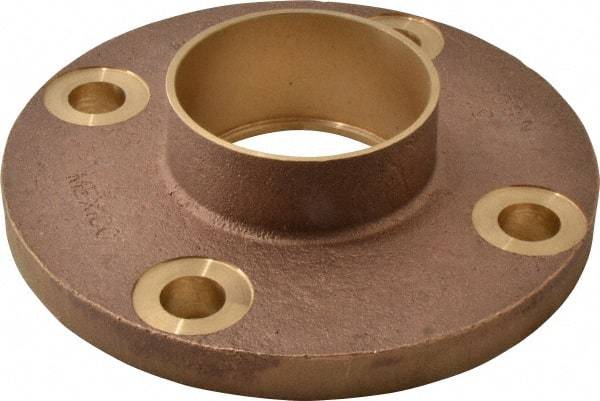 NIBCO - 3" Pipe, 7-1/2" OD, Cast Copper Companion Pipe Flange - 150 psi, C End Connection, 6" Across Bolt Hole Centers - Industrial Tool & Supply