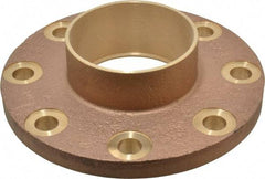 NIBCO - 4" Pipe, 9" OD, Cast Copper Companion Pipe Flange - 150 psi, C End Connection, 7-1/2" Across Bolt Hole Centers - Industrial Tool & Supply