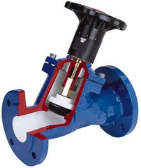 NIBCO - 3" Pipe, Flanged End Connections, Y Pattern Calibrated Balance Valve - 310mm Long, 292mm High, 175 Max psi, Iron Body - Industrial Tool & Supply