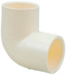 NIBCO - 1-1/2" CPVC Plastic Pipe 90° Elbow - Slip x Slip End Connections - Industrial Tool & Supply