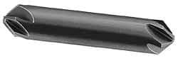 Hertel - 3/4" Head Diam, 3/4" Shank Diam, 6 Flute 60° High Speed Steel Countersink - 4" OAL, Straight Shank - Industrial Tool & Supply
