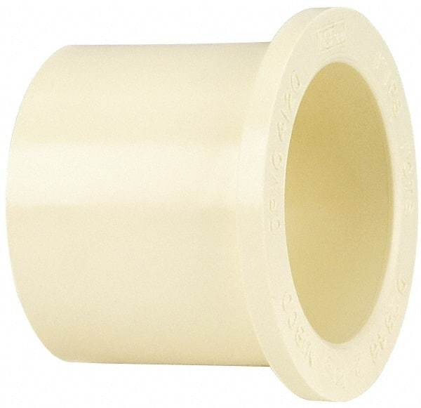 NIBCO - 1-1/2 x 1-1/2" CPVC Plastic Pipe Transition Bushing - Slip IPS x Slip CTS End Connections - Industrial Tool & Supply