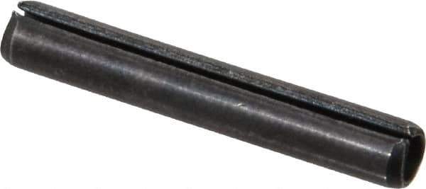 Value Collection - 5/32" Diam x 1" Long Slotted Spring Pin - Grade 1070-1090 Alloy Steel, Black Oxide Finish - Industrial Tool & Supply
