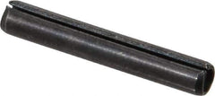 Value Collection - 5/32" Diam x 1" Long Slotted Spring Pin - Grade 1070-1090 Alloy Steel, Black Oxide Finish - Industrial Tool & Supply