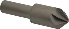 Made in USA - 3/4" Head Diam, 1/2" Shank Diam, 6 Flute 90° High Speed Steel Countersink - Industrial Tool & Supply