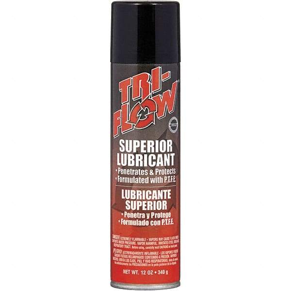 Tri-Flow - 12 oz Aerosol Petroleum Lubricant - Brown, -60°F to 475°F - Industrial Tool & Supply