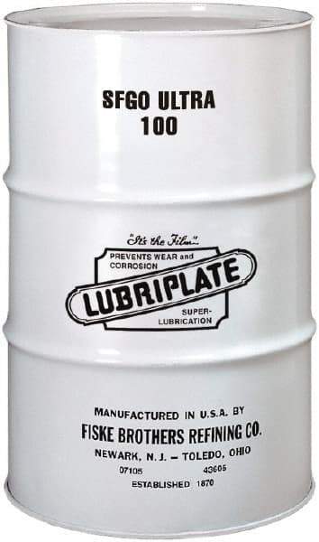 Lubriplate - 55 Gal Drum, ISO 100, SAE 40, Air Compressor Oil - 7°F to 385°, 556 Viscosity (SUS) at 100°F, 77 Viscosity (SUS) at 210°F - Industrial Tool & Supply