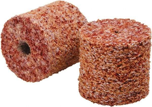 3M - 2" Diam, 1/4" Face Width, 1/4" Center Hole, Coarse Grade, Ceramic Deburring Wheel - Unitized, Hard Density 7 Grade - Industrial Tool & Supply