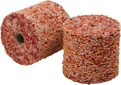 3M - 2" Diam, 1/4" Face Width, 1/4" Center Hole, Coarse Grade, Ceramic Deburring Wheel - Unitized, Hard Density 7 Grade - Industrial Tool & Supply
