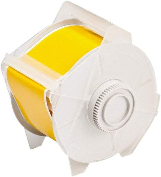 Brady - 2-1/4" Wide x 1,200" Long, Yellow Vinyl Tape - For Globalmark Industrial Labeling System - Industrial Tool & Supply